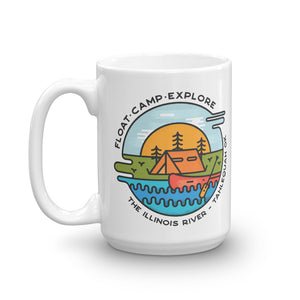 Float-Camp-Explore Illinois River Mug