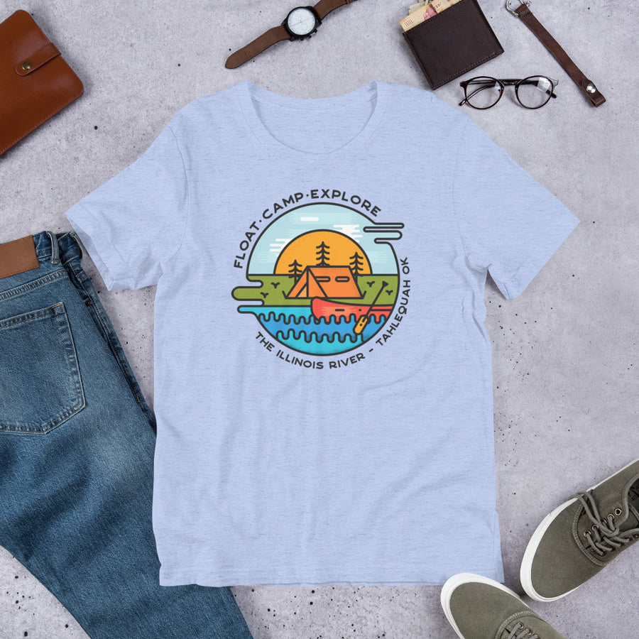 Float - Camp - Explore Illinois River Premium T-Shirt